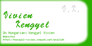 vivien kengyel business card